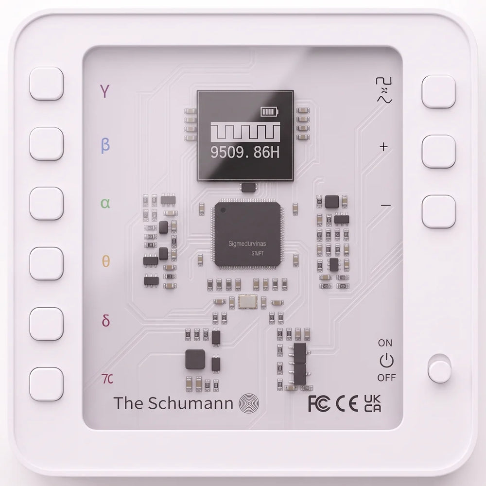 The Schumann V3, control side with display and buttons